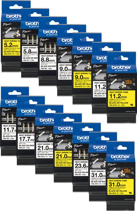 Actual product image Brother Hse-251 (2.36 cm, Black, White)