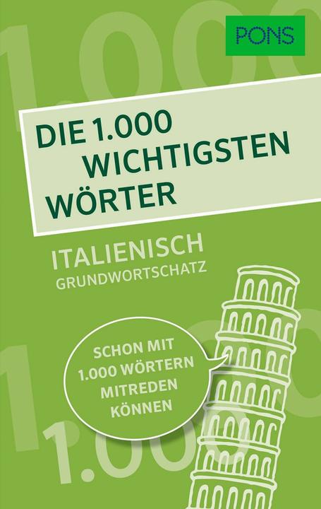 Produktbild Die 1000 wichtigsten Wörter - Italienisch Grundwortschatz (Deutsch, 2018)
