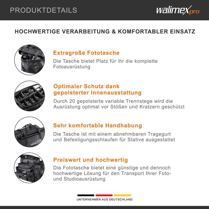 Produktbild Walimex Foto- und Studiotasche XXL (Kamera Hüfttasche, 1 l)