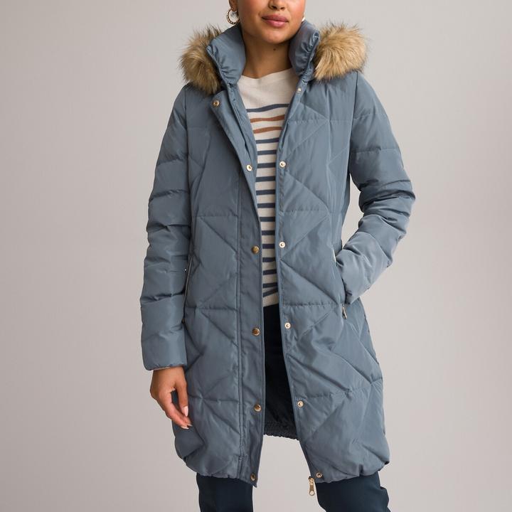 Actual product image Anne Weyburn Quilted winter coat with hood (52)
