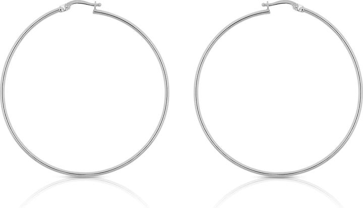 Muau Creolen (750/18K Weissgold)