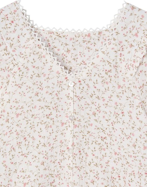 Produktbild Vertbaudet Festliche Mädchen Bluse aus geblümtem Musselin (128)