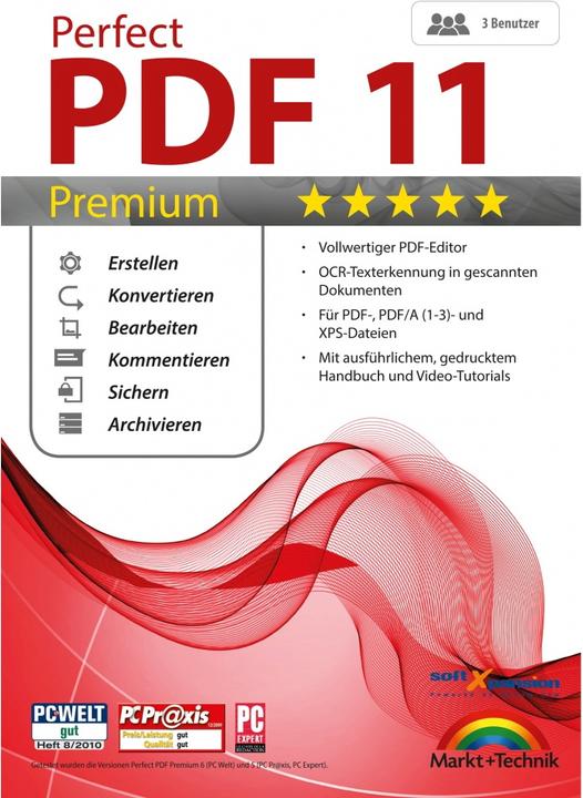 Perfect PDF 11 Premium (3 User, 1 Geräte/User, unbegrenzt)