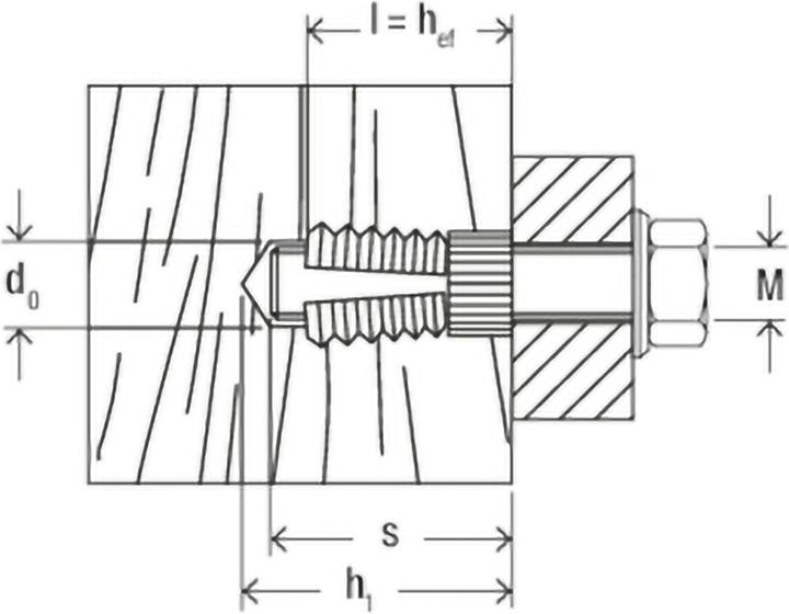Actual product image Fischer Brass dowel PA 4 M8/25 K (4) (4 pcs.)