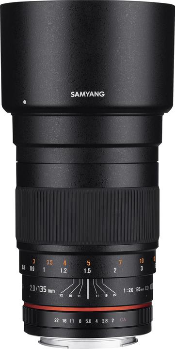 Samyang MF 135mm f/2.0 Pentax K (Pentax K, APS-C / DX, Plein format)