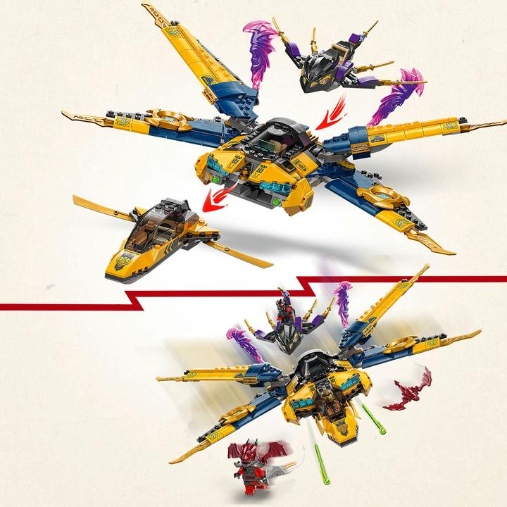 Produktbild LEGO Ras und Arins Super-Sturmflieger (71833, LEGO Ninjago)