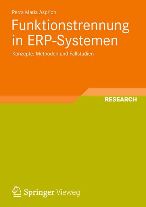 Actual product image Funktionstrennung in ERP-Systemen (German, Petra Maria Asprion, 2013)