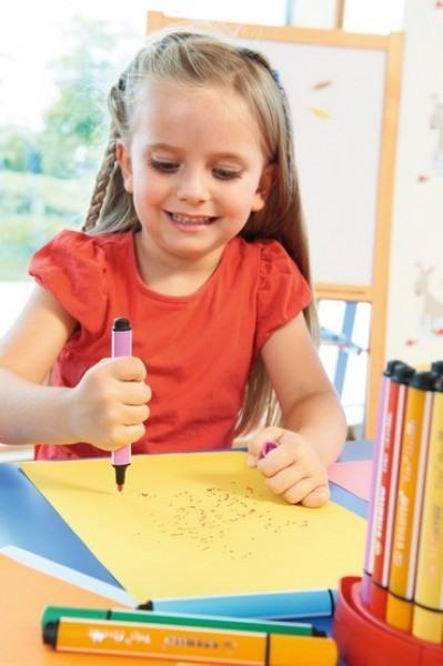 Actual product image STABILO Trio Scribbi Spring-loaded triangular felt-tip pen (Multicoloured, 8 x)