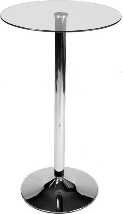 Immagine prodotto Swisshandel24 Tavolo in vetro rotondo 105 cm, vetro trasparente