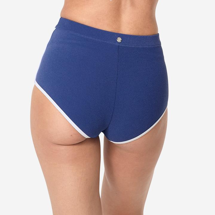 Immagine prodotto Olaian Women’s high-waisted surf shorty swimsuit bottoms - Caro Blue (40, 42)