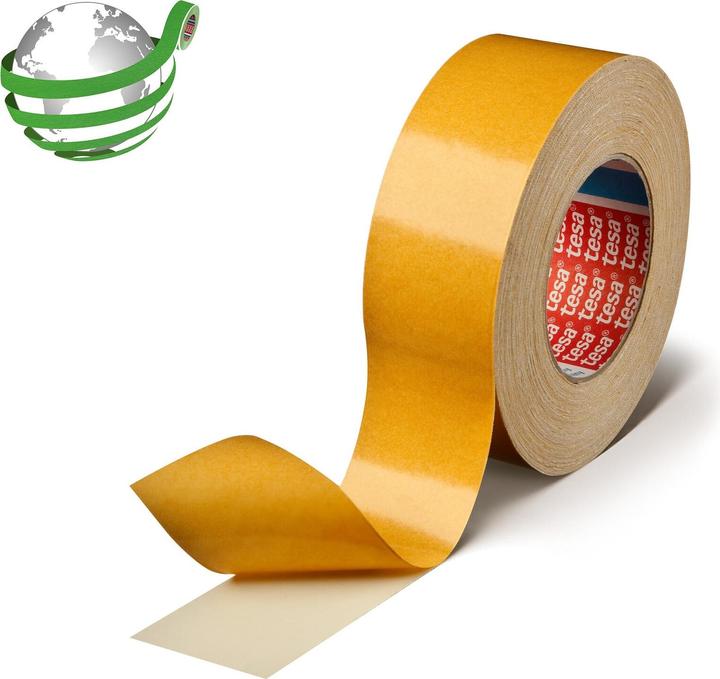 Actual product image tesa tesafix double-sided adhesive tape 4964, 12 mm x 50 m (12 mm)