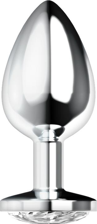 Actual product image Ohmama Anal Plug Metal - White L