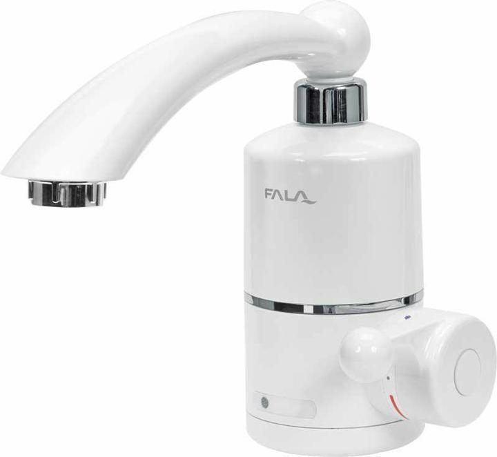 Actual product image Toya FALA water tap with instantaneous water heater 3 KW 220 Volt for wall mounting 360° rotatable