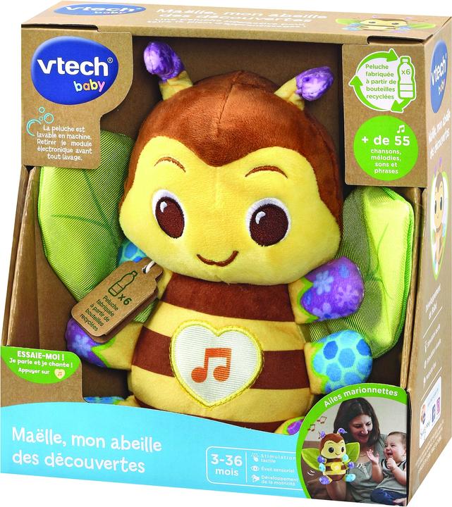Image du produit VTech Maëlle, mon abeille des découvertes (bouteilles plastique recyclées) (24.50 cm)