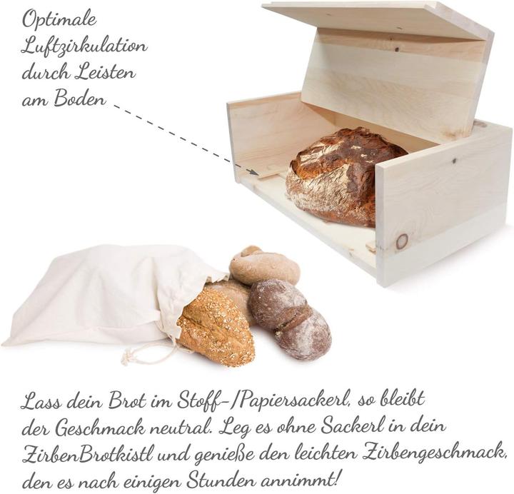 Produktbild ZirbenFamilie Zirben-Brotkasten