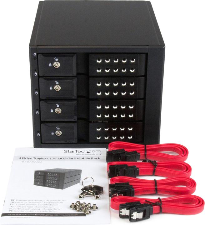 Produktbild StarTech 4-fach 3,5" trägerloser SATA Festplatten Aluminium Wechselrahmen