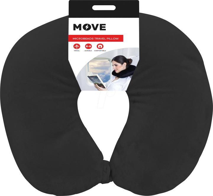 Move Micro Beats Travel Pillow Black (Kopf- & Nackenkissen)