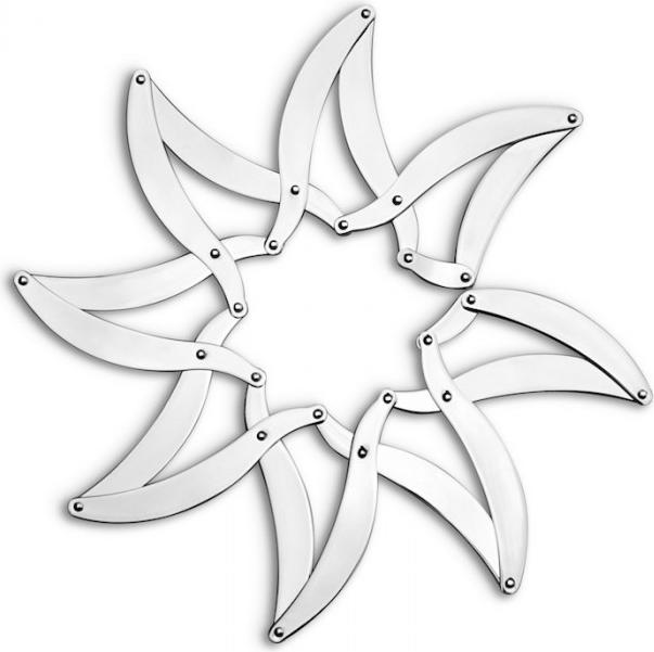 Actual product image Alessi Saucepan trivet platinum (1 x, Pan coaster)