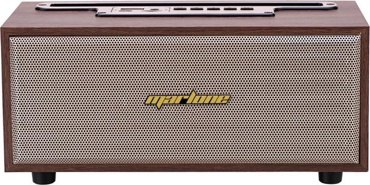 Actual product image Marlone Portable Bluetooth speaker 5.0 model Chicago 8W made of beech wood (5 h, Rechargeable battery operated)