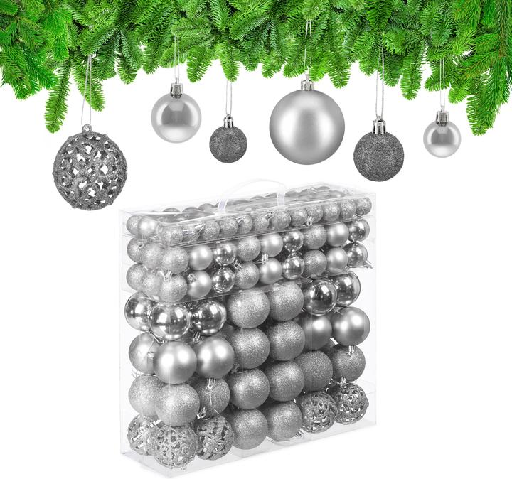 Produktbild Relaxdays Weihnachtskugeln-Set (150 -teilig)
