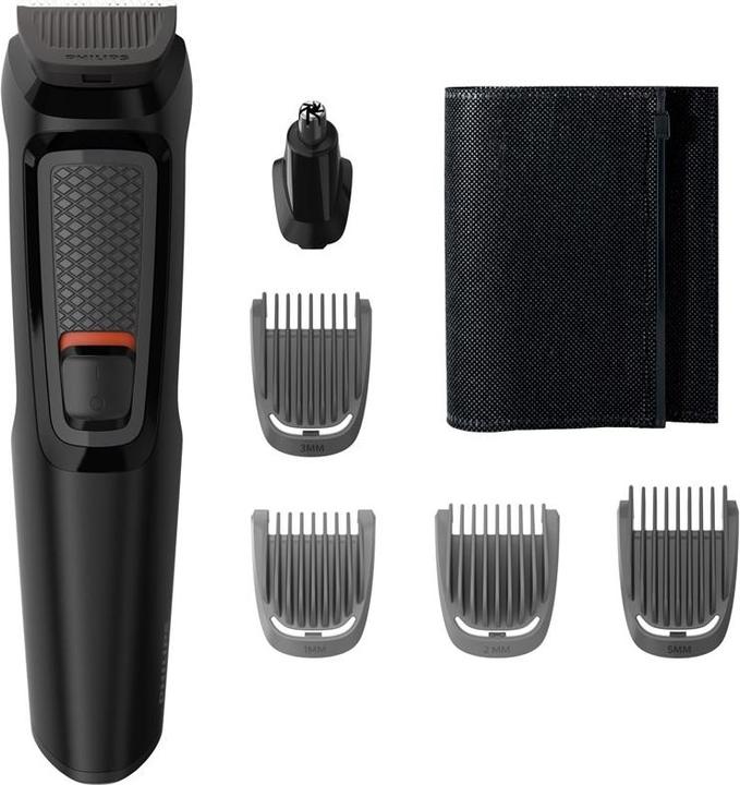 Philips MULTIGROOM Series 3000 6 Werkzeuge selbstschärfende Stahlklingen 6-in-1 Gesicht