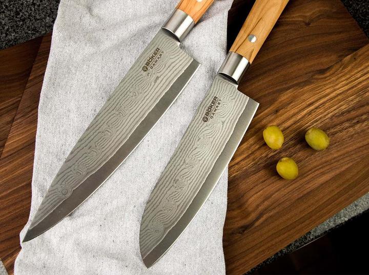 Image du produit Böker Damas Olive Santoku (17.20 cm)