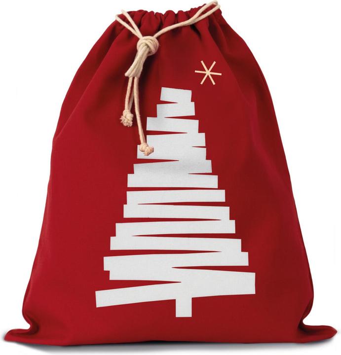 Kimood Borsa per accessori con motivo abete in cotone
