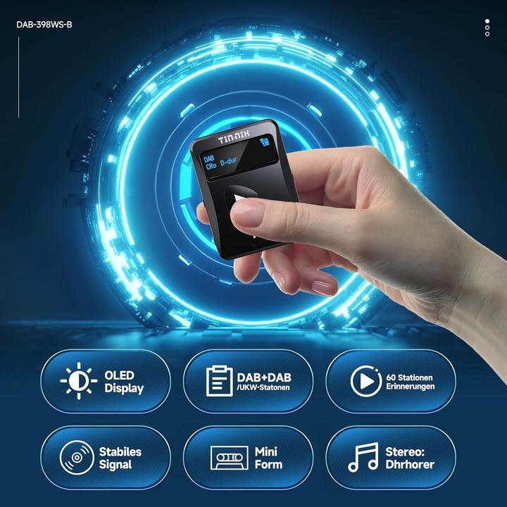 Image du produit Tin-Nik DAB-398WS-B (DAB, FM, DAB+ DAB)