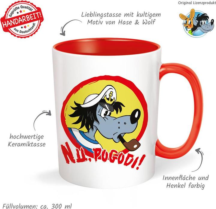 Actual product image Mug Rabbit & Wolf Nu pogodi Nu (300 ml, 1 x)