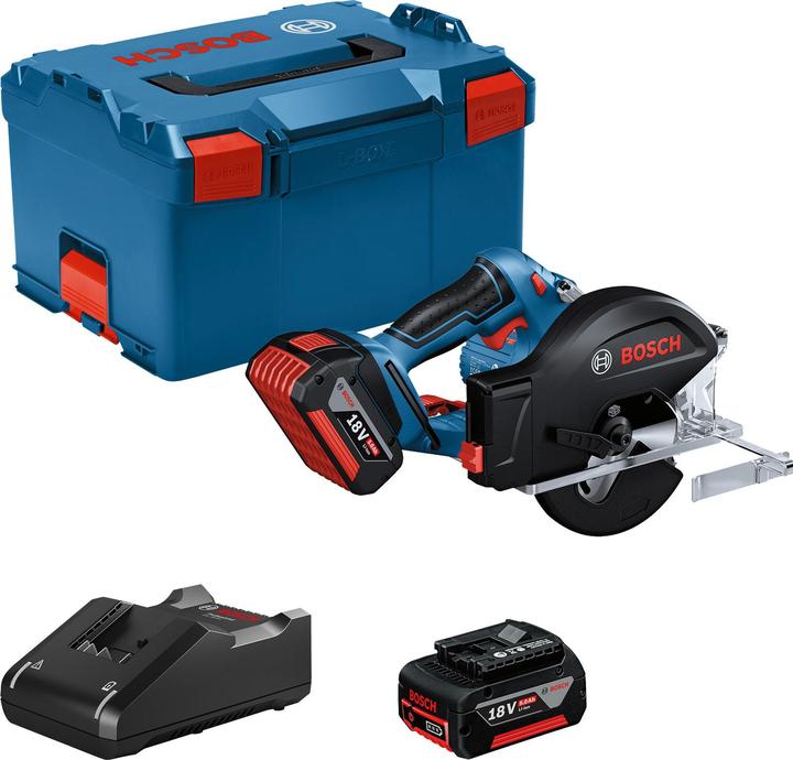 2x Bosch ProCORE 18 V 5,0 Ah batterie professionnelle, 1x Bosch GAL 1880 CV chargeur rapide, 1x L-BOXX 238, 1x lame de scie