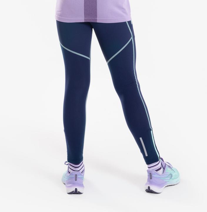 Produktbild Kiprun Lauftights lang Kinder Reissverschluss - Dry+ 900 dunkelblau/grün (6, 7, 8)