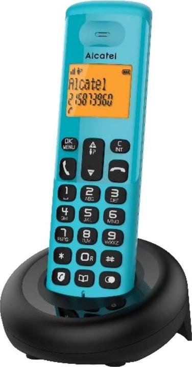 Actual product image Alcatel E160 Blue Cordless DECT Phone with
