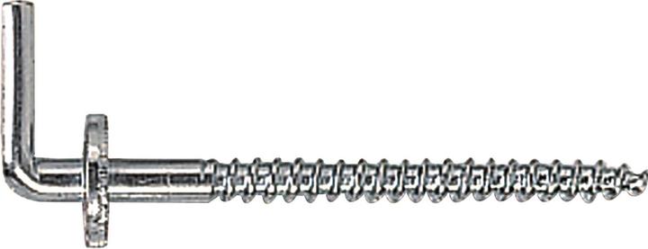 Produktbild Lüsebrink Schraubhaken (Wandhaken) gerade mit Holzgewinde ø 3,5x52 mm Stahl verzinkt (100 Stk.)