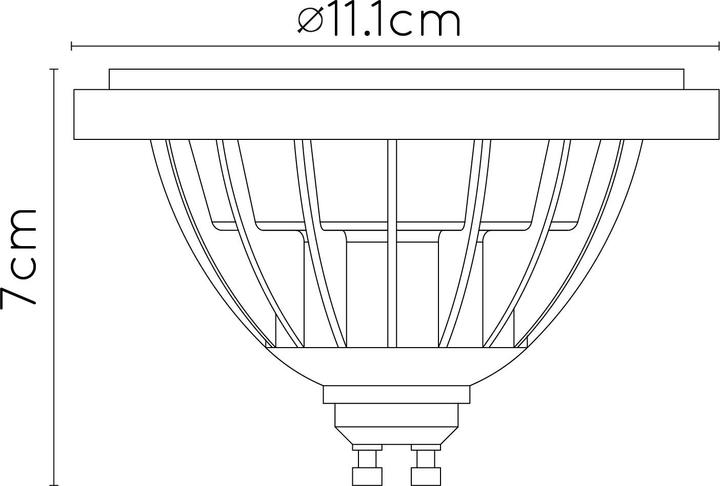 Actual product image Lucide Black (GU10, 12 W, 820 lm, 1 x, G)
