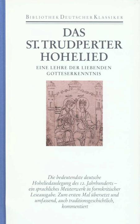 Actual product image Das St.Trudperter Hohelied (German, Friedrich Ohly, 1998)