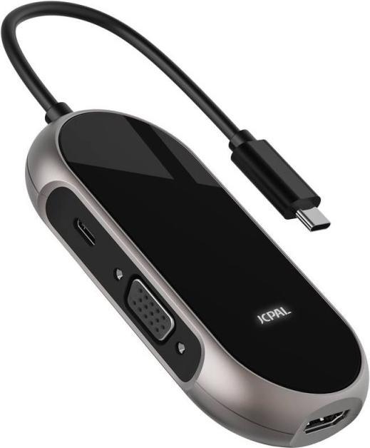 JCPAL Linx Onyx USB-C 6-Port Hub (VGA+USB3.0+HDMI+PD+2*USB2.0 (USB-C, 6 Ports)