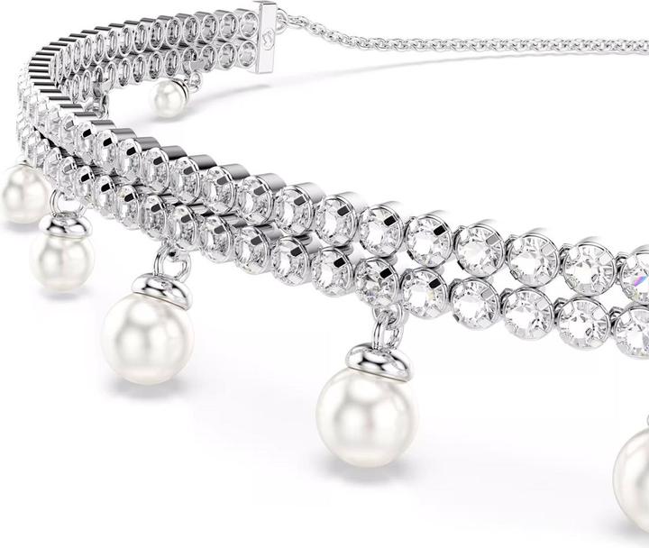 Immagine prodotto Swarovski x Ariana Grande Choker Kristallperle Rundschliff Weiss Rhodiniert (Metallo Swarovski)