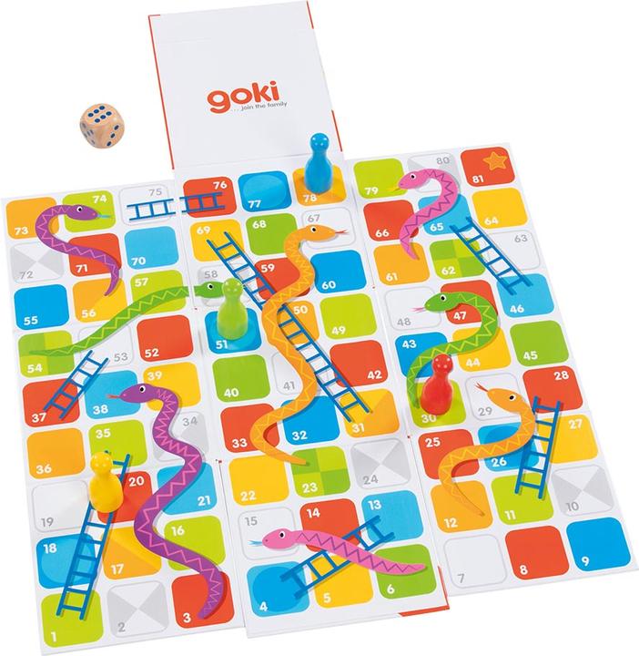 Immagine prodotto Goki Serpenti e scale XXL in un cubo pieghevole