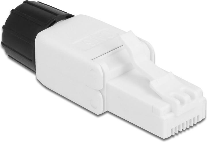 Delock Spina RJ45 Cat.6 UTP senza attrezzi 1 pezzo, Bianco (Connettore del cavo di rete)