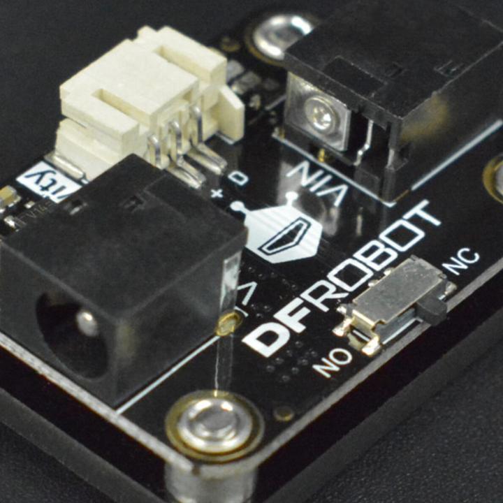 Produktbild DFRobot Gravity Easy Relais Modul mit DC Barrel Jack 5.5mm / 2.1mm