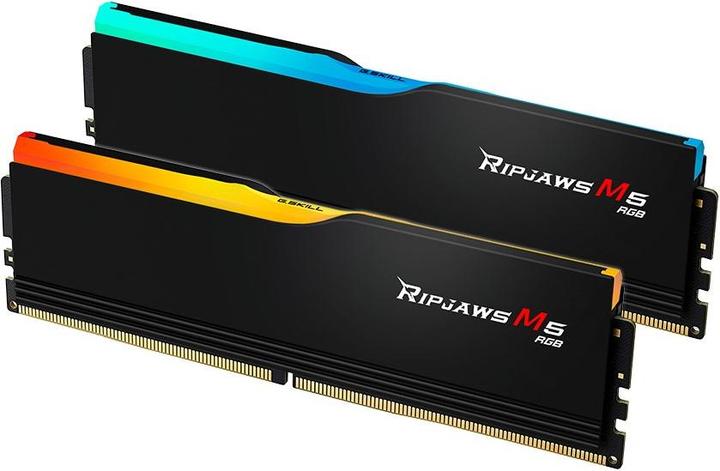 Produktbild G.Skill DIMM 64 GB DDR5-6000 (2x 32 GB) Dual-Kit (schwarz, F5-6000J2836G32GX2-RM5RK, Ripjaws M5, INTEL XMP (2 x 32GB, DDR5-RAM, DIMM)