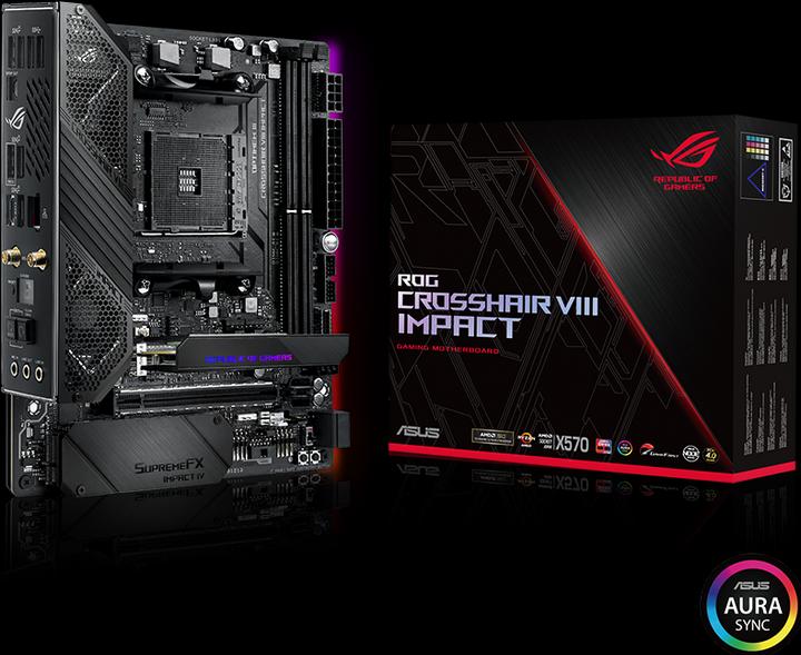 Produktbild ASUS ROG Crosshair VIII Impact (AM4, AMD X570, Mini-DTX)
