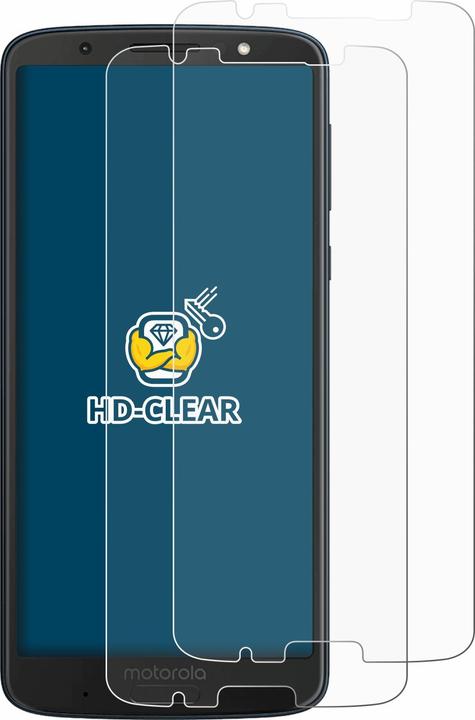 Produktbild BROTECT Schutzfolie Displayschutz Klar (2 Stück, Motorola Moto G6 Plus)