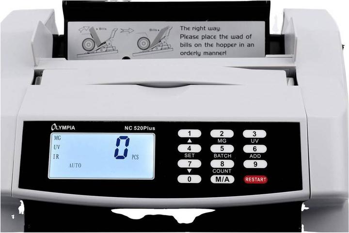 Actual product image Olympia Money counting and testing machine NC 520 Plus (Bank note counter)