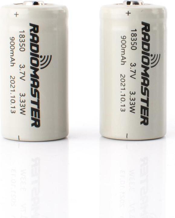 Produktbild RadioMaster 900mAh 3.7V Li-ion 18350 Batterie für Zorro (2Stk.) (3.70 V)