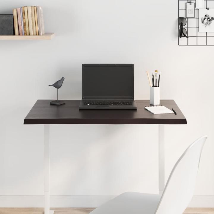Produktbild VidaXL Tischplatte 80x60x2 cm Massivholz Eiche Behandelt (80 x 60 x 2 cm)