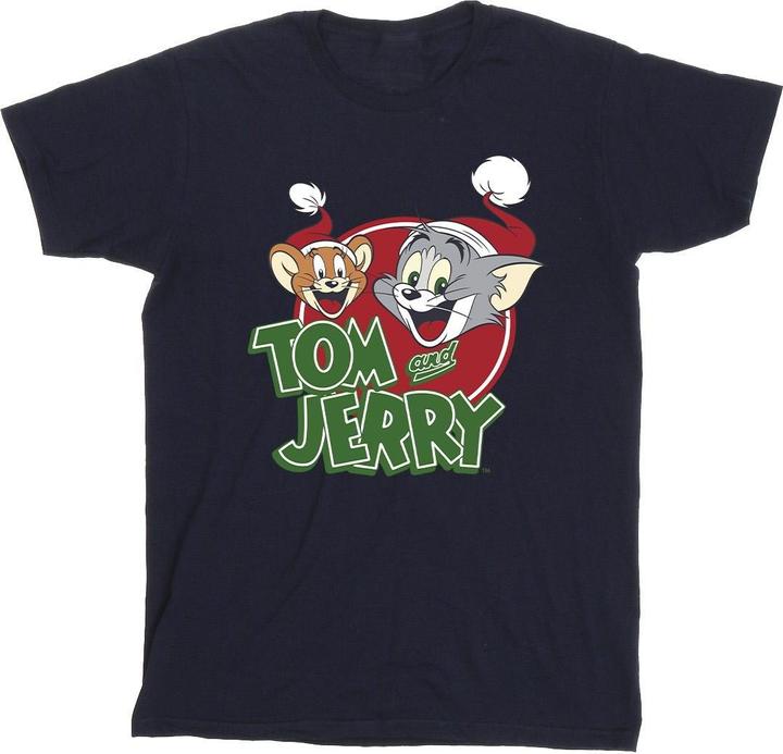 Produktbild Tom & Jerry Christmas Hat Logo TShirt (XL)