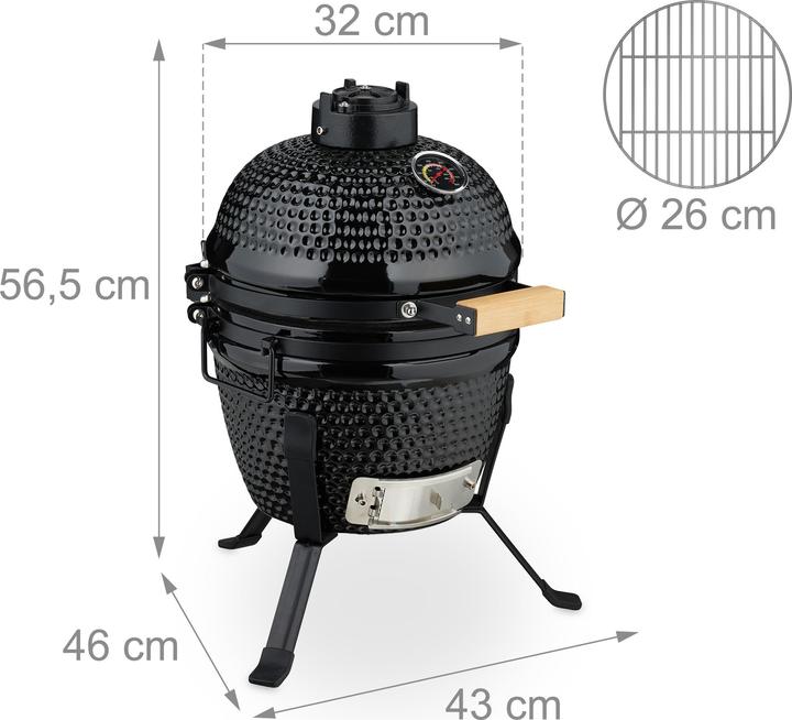 Produktbild Relaxdays Kamado-Grill (260 mm)