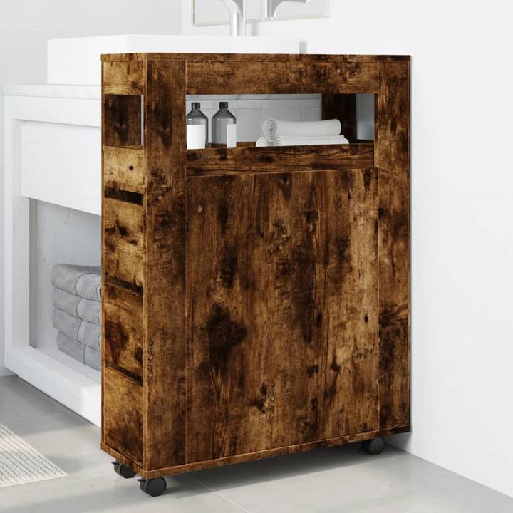 Produktbild VidaXL Badschrank Schmal mit Rollen