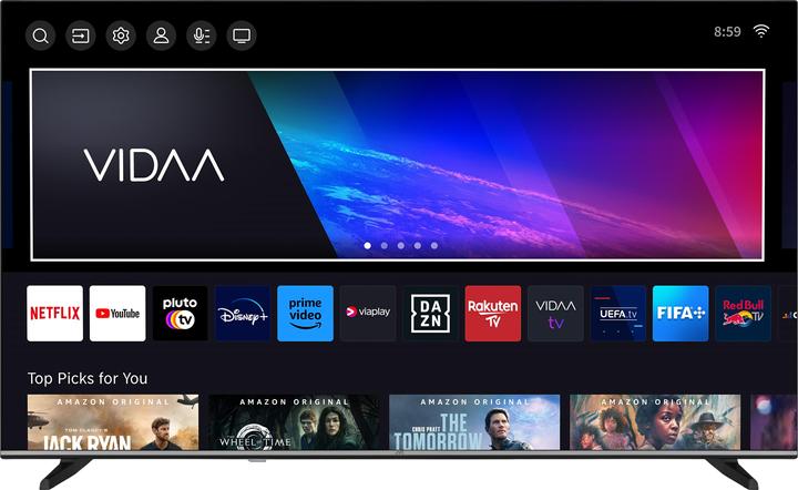 Produktbild JVC Fernseher 43 Zoll Smart TV VIDAA LT-43VDF5455 Full HD Fernseher, HDR TV mit Triple-Tuner (43", LED, Full HD, 2025)
